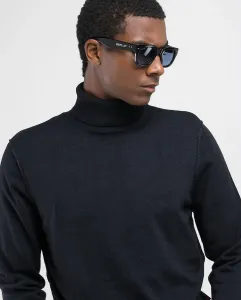 Мужской свитер с длинными рукавами и высоким воротом Replay, черный