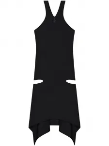 Платье мини из джерси Courrèges, черный