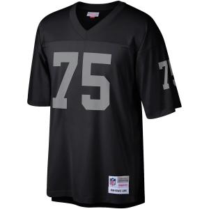 Мужская футболка Mitchell & Ness Howie Long черного цвета Las Vegas Raiders Legacy Replica Джерси