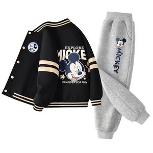 Детская повседневная спортивная одежда Disney, черный