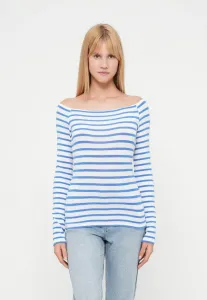 Футболка с длинными рукавами и вырезом-лодочкой onlluca Only, Cloud Dancer