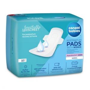 Послеродовые гигиенические прокладки с крылышками на день, 10 шт. Canpol Babies
