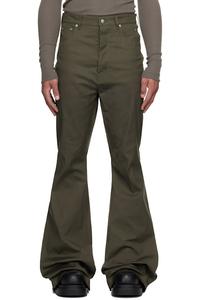Rick Owens Брюки цвета хаки Concordians Bolan Bootcut