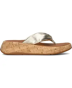 Кожаные сандалии без шнуровки Fitflop, желтый