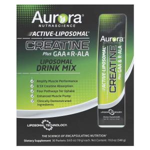 Active Liposomal, Креатин плюс GAA и R-ALA, 30 пакетов по 0,63 унции (18 г) каждый Aurora Nutrascience