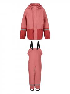 Zigzag 2 предмета. Дождевой костюм "Симба" розово-красного цвета