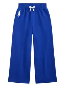 Спортивные брюки с вышитым логотипом POLO RALPH LAUREN KIDS, синий