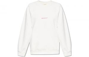 Свитшот с принтом логотипа MARNI, белый