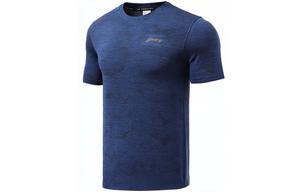 Футболка для бега, мужская, синяя Lining, синий