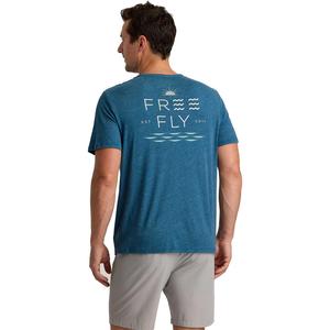 Мужская футболка Salt & Sun с карманом Free Fly, Heather Legion Blue