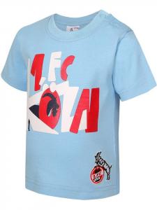 Футболка Baby T-Shirt Rudolfweg синего цвета Fußballverein 1. FC Köln