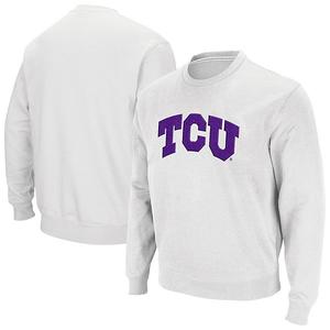 Мужской белый свитшот TCU Horned Frogs с аппликацией Colosseum