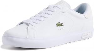 Lacoste мужские кожаные кроссовки Powercourt, Blanc/Blanc