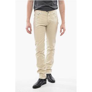 Бежевые хлопковые брюки Corneliani, Beige