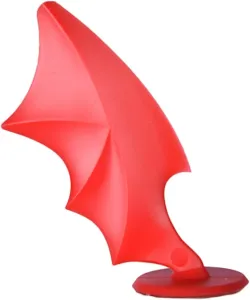 Креативные самоклеящиеся гелевые аксессуары для лыж с дьявольскими крыльями и рогами для байкеров, мотоциклистов и мотоциклистов. Уникальные элементы дизайна шлема Mllepjdh, Red