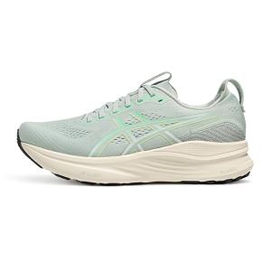 GEL KAYANO 32 дышащие поддерживающие низкие кроссовки для бега мужские ASICS, серый зеленый