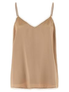 Топ в бельевом стиле Fabiana Filippi, бежевый