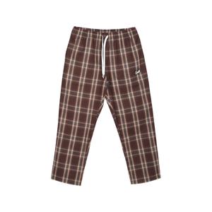 Повседневные брюки Unisex Moderate Straight Fit Slamble, coffee plaid