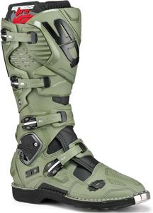 Sidi | Внедорожные мотоциклетные ботинки, профессиональные мотокроссовые ботинки для мужчин CROSSFIRE 3, регулируемые и сменные пряжки, система Flex System, блок Hyper Extension Block, Army Black