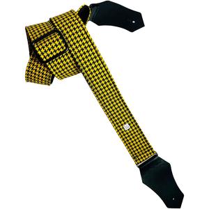 Ремешок для гитары Get'' Get'm Fly Hounds Tooth, желтый, 2 дюйма. Get'm Get'm