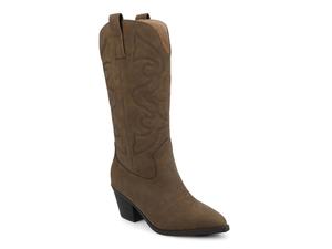 Ботинки Journee Chantry Wide Calf Boot, темно-коричневый