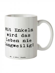 Кружка Приключения внуков с надписью На белом фоне Mr. & Mrs. Panda