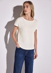 Футболка с принтом Street One, кремовый