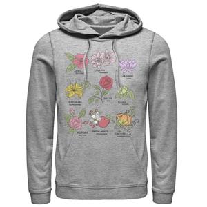 Мужская толстовка с капюшоном «Принцессы Диснея» и цветы Licensed Character