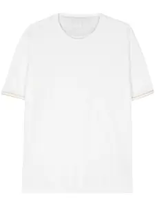 Футболка с контрастной отделкой Eleventy, нейтральный