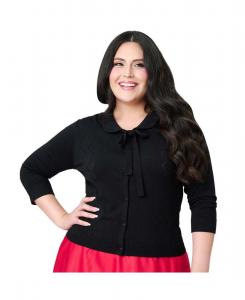 Женский вышитый кардиган Unique Vintage, Black diamond knit