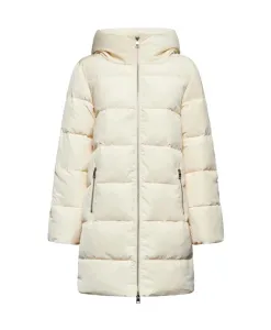 Утепленная пуховая куртка с капюшоном Silvian Heach, бежевый