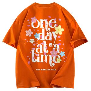 Футболка Women's Crew Neck Moderate Heavyweight WARRIOR, оранжевый (heavyweight and 100% cotton)