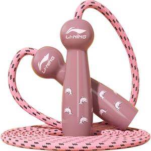 Развлекательная скакалка для детей Casual Entertainment Non Countable с ABS контроллером и ПВХ тросом LINING, розовый