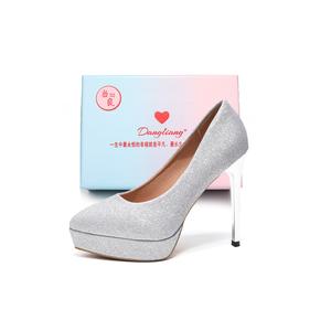 Женские туфли на тонком каблуке 12 см, подарочный набор из серебра/золота Be good, Silver