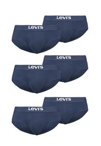 БОКСЕРЫ, 6 пар, мужские трусы Levi's Solid Basic, нижнее белье из органического хлопка