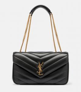Сумка через плечо Loulou Medium из кожи Saint Laurent, Black