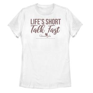 Футболка Gilmore Girls "Life's Short Talk Fast" для юниоров Licensed Character, белый