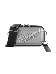 Сумка через плечо с логотипом Karl Lagerfeld Paris, серебряный