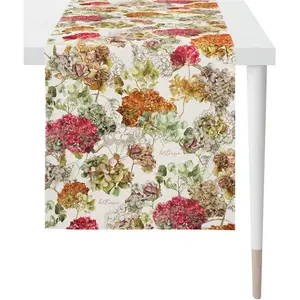 Дорожка на стол 5253 ОСЕННЕЕ ВРЕМЯ, осенний декор, осень цифровая печать Apelt, мультиколор/оранжевый