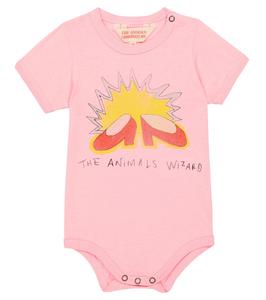 Хлопковое боди с принтом «малыш шимпанзе» The Animals Observatory, мультиколор