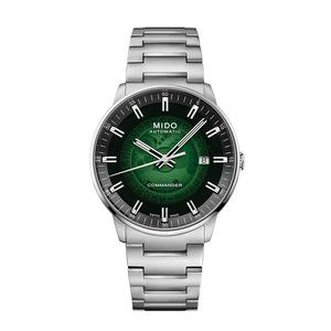 MIDO Часы Commander Collection Automatic Mechanical Movement Men's Watch Watch 40mm Green Dial Metal Strap, M021.407.11.411.03 Green