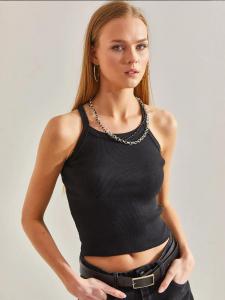 Bianco Lucci Топ в черном цвете