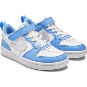Детские кроссовки court borough recraft low top sneaker little kid Nike, white/grey/blue