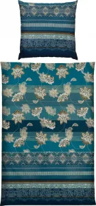 Постельное белье , синее, 1x 135x200 см + 1x 80x80 см Erwin Müller