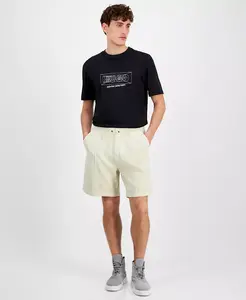 Мужские шорты Nuralpo с эластичной резинкой на талии, длиной 7-2/3", из френч терри Hugo Boss, коричневый/бежевый