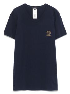 Versace футболка с узором Medusa, синий