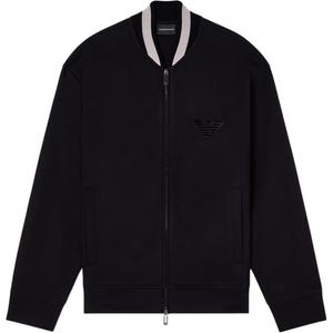 Куртка-бомбер на молнии с нашивкой Eagle EMPORIO ARMANI, черный