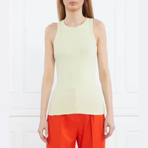 Облегающий топ Samsøe Samsøe, зеленый