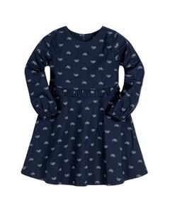 Хоуп & Хенри Платье с рюшами HOPE & HENRY, синий