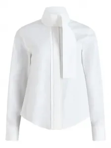 Поплиновая блузка с шарфом Patou, белый